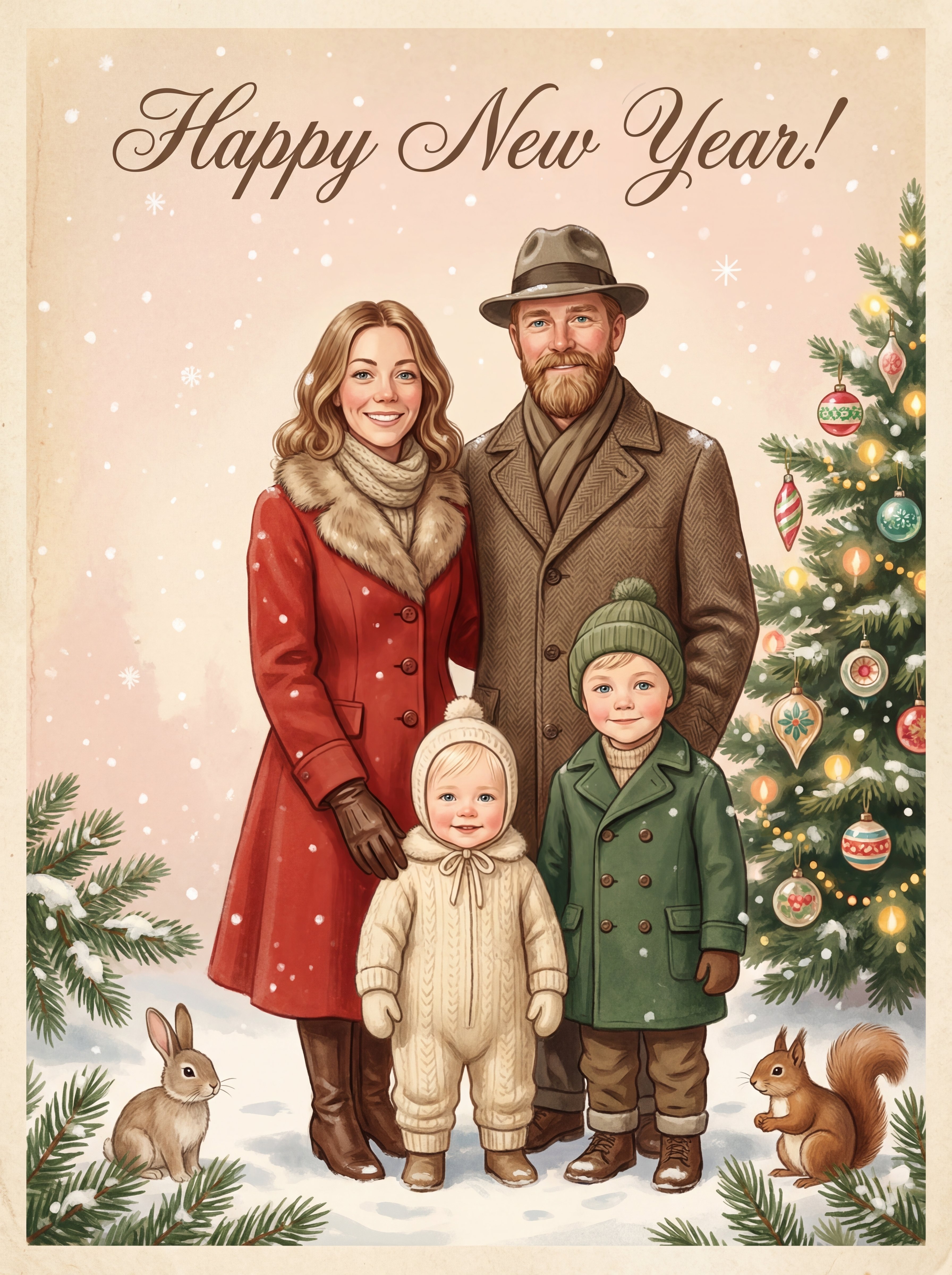 Postcard New Year