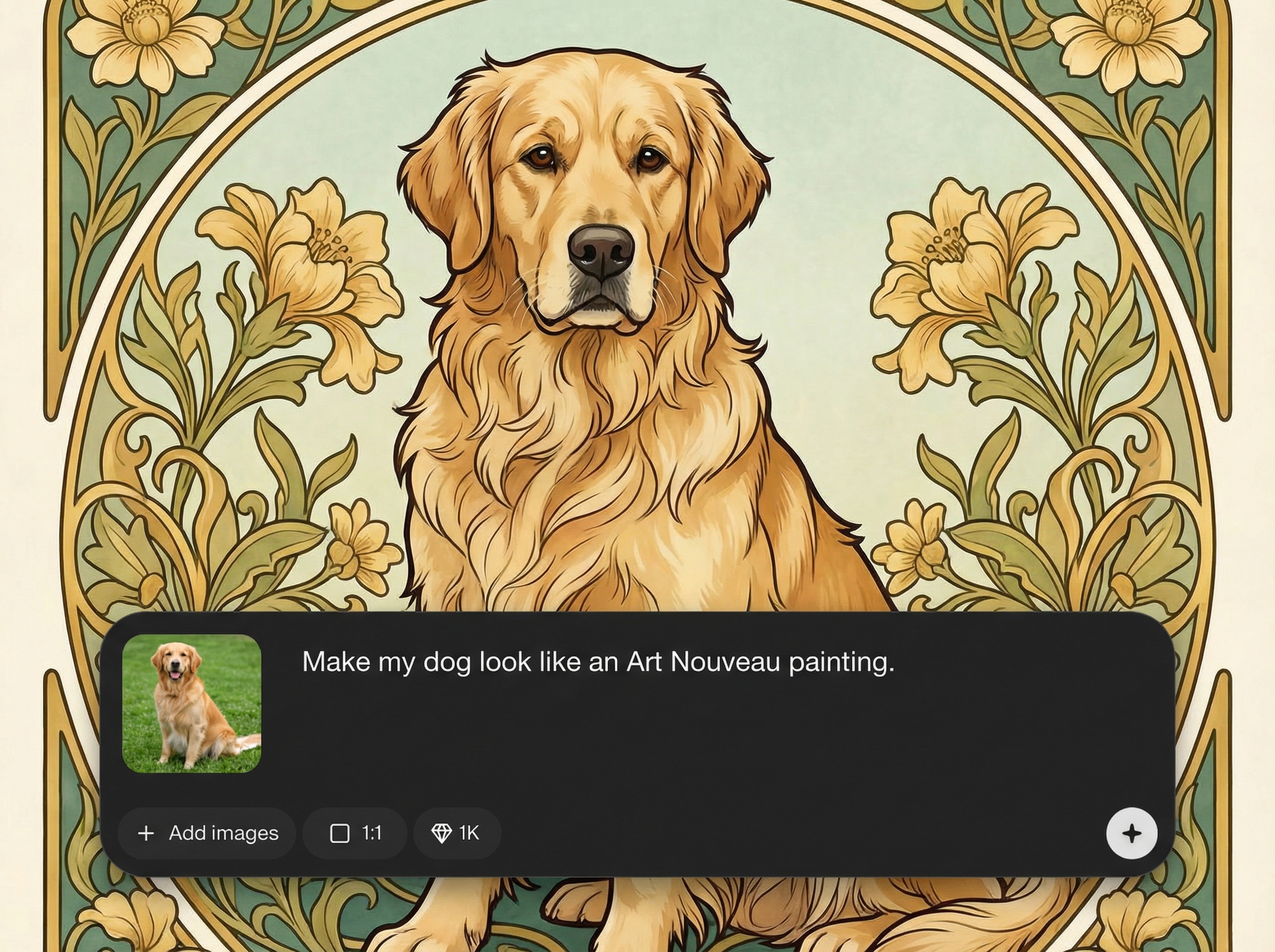 Art Nouveau style transfer