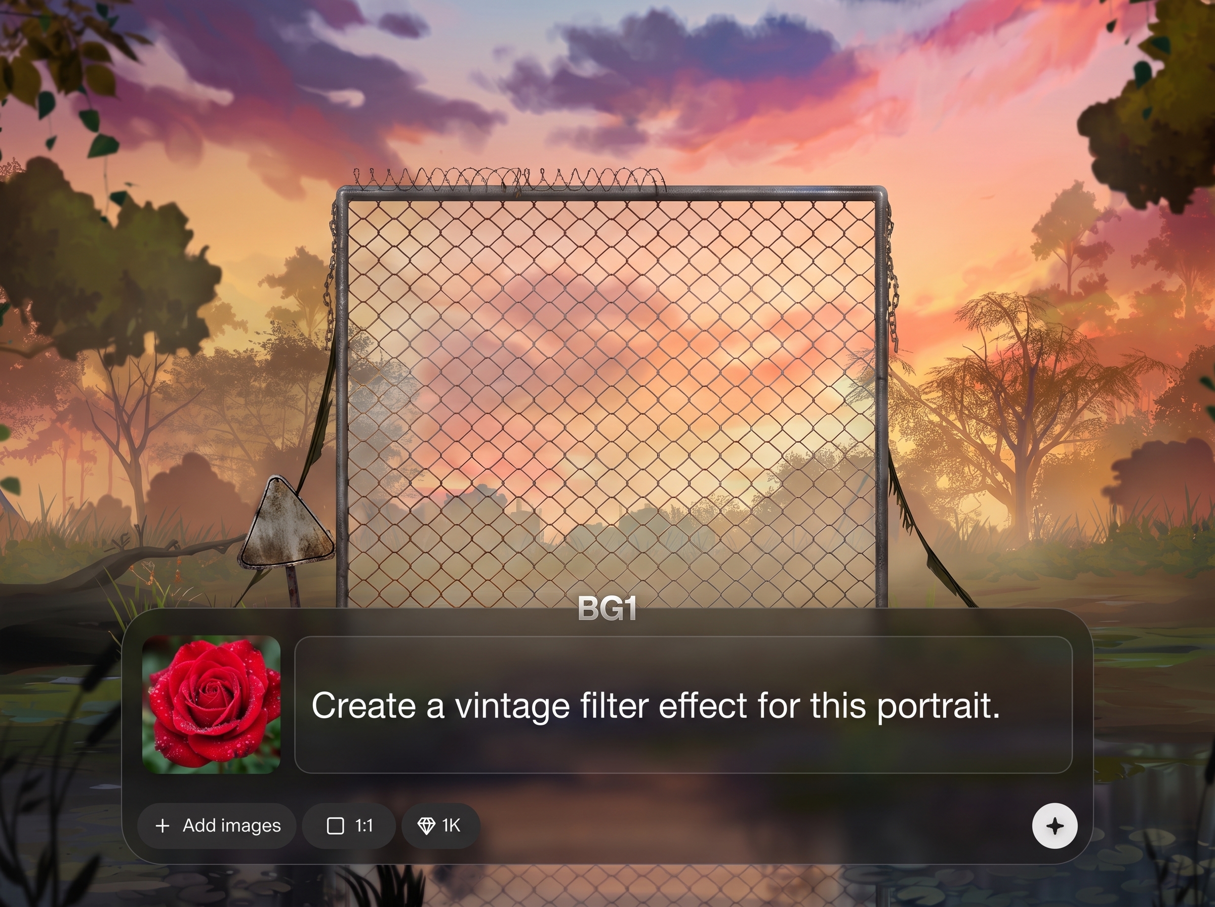One-click background replace