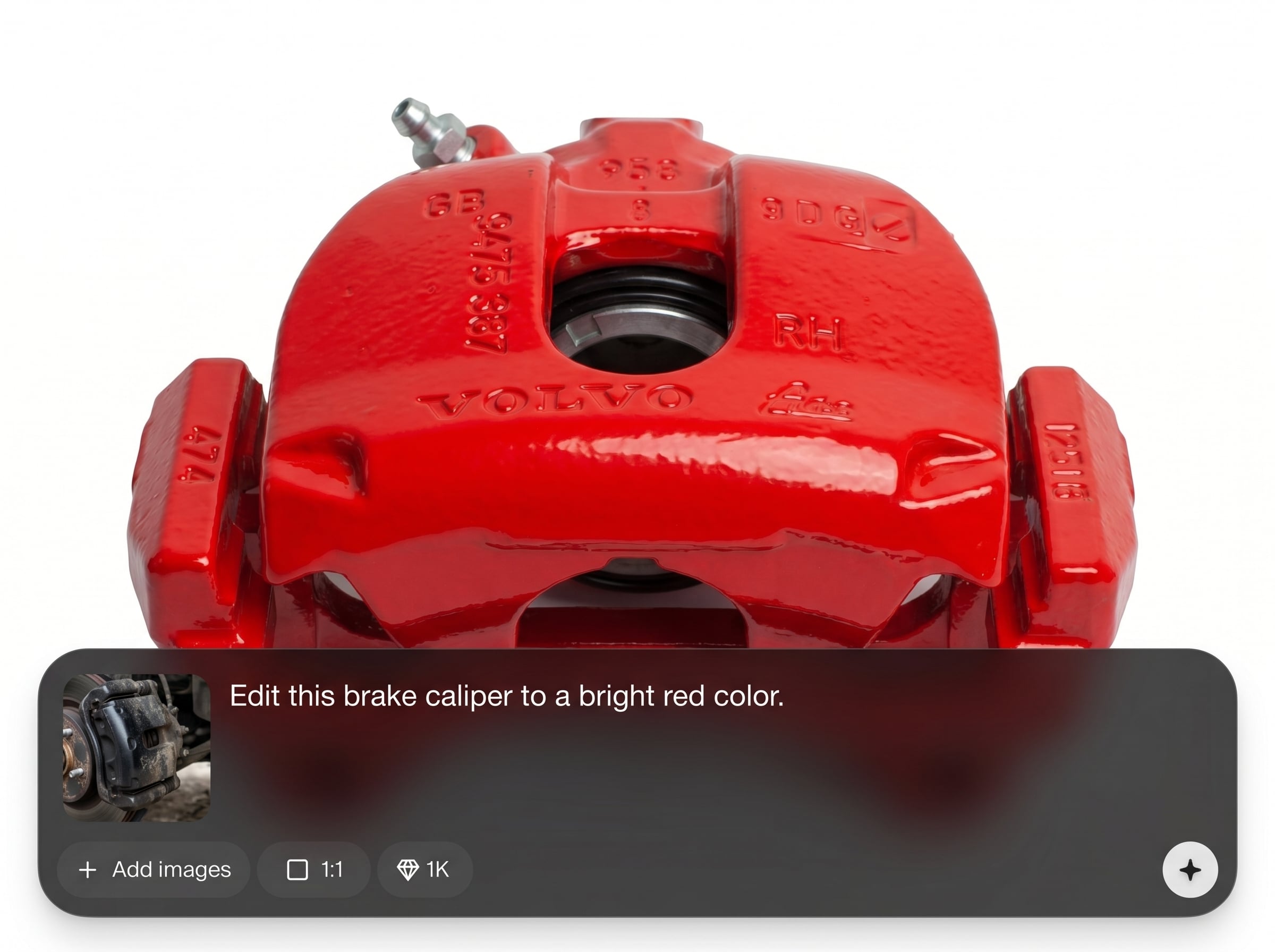 AI caliper detection mask