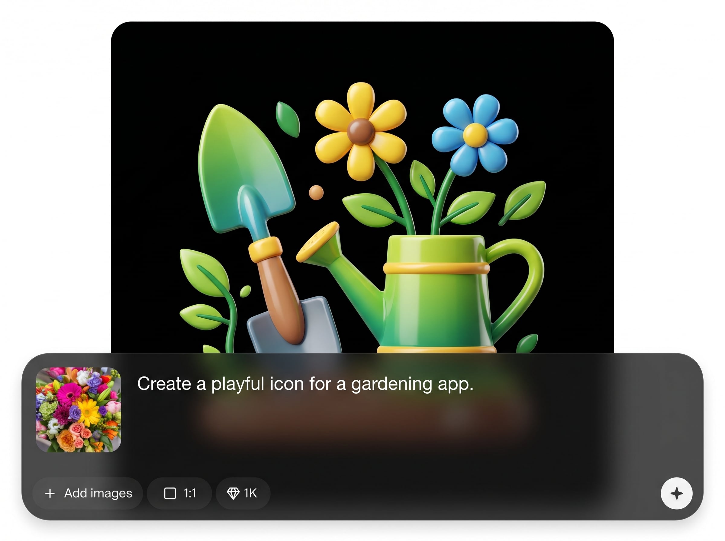 Real-time icon preview