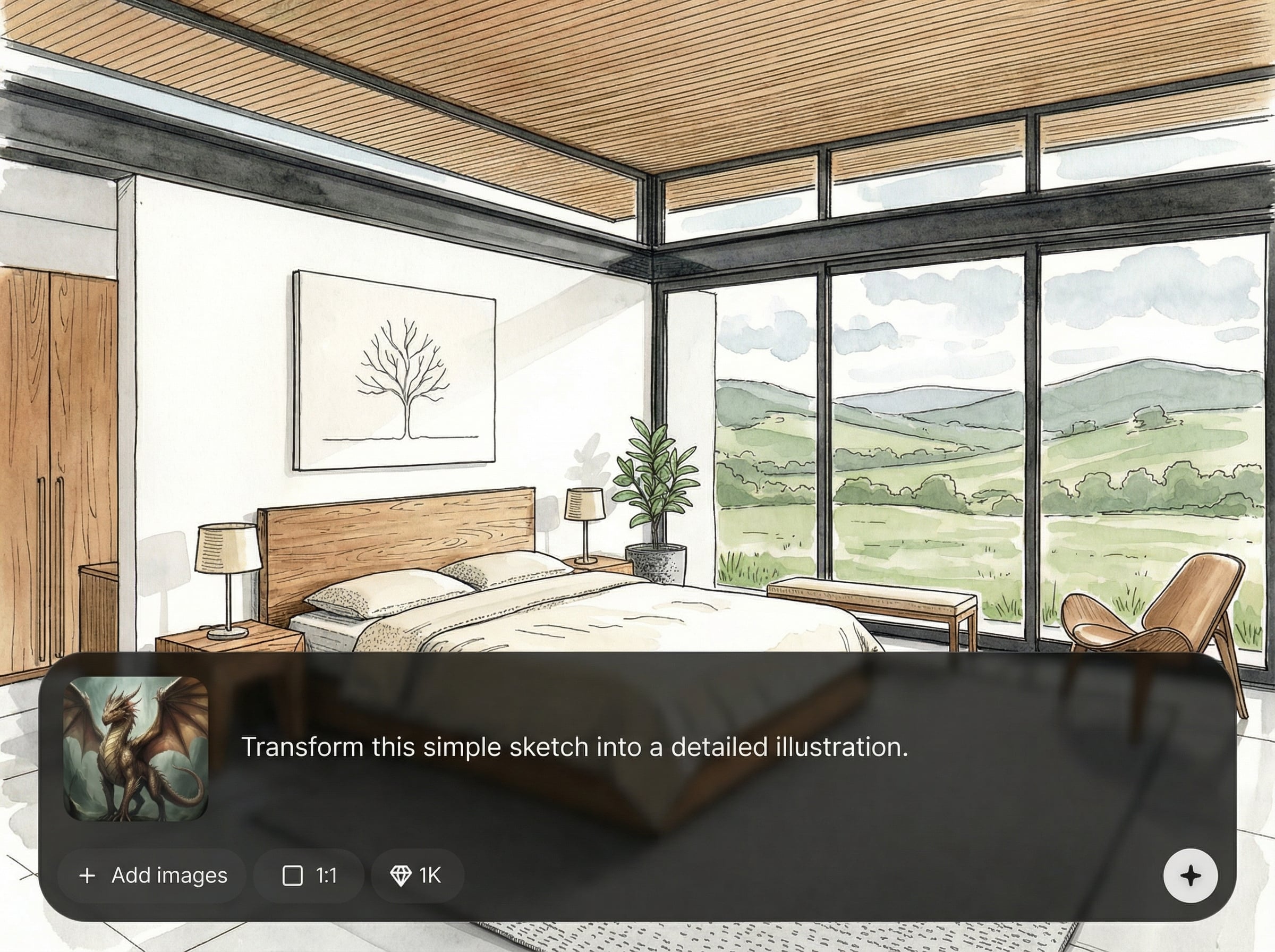 Prompt-to-render realism