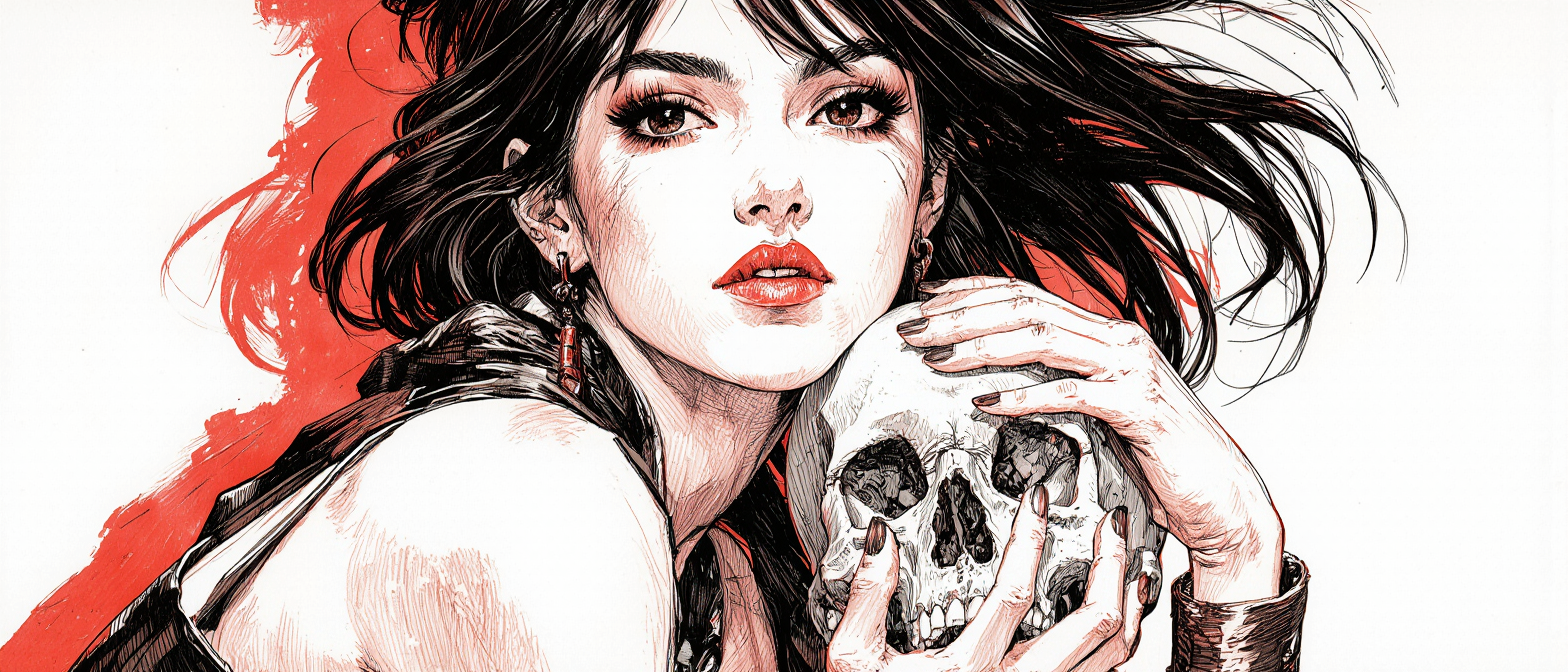 Warrior Kissing Skull